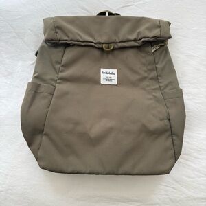 hellolulu Hong Kong Olive Green Roll-Top Backpack